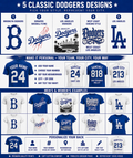BASEBALL COLLECTION -LA MENS tshirts PERSONALIZATION INCLUDED